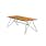 Houe Sketch 87" Dining Table | Steel Gray Frame | Natural Bamboo Tabletop