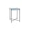 Houe Edge 18" Tray Table | Pigeon Blue Aluminum Top | White Handle
