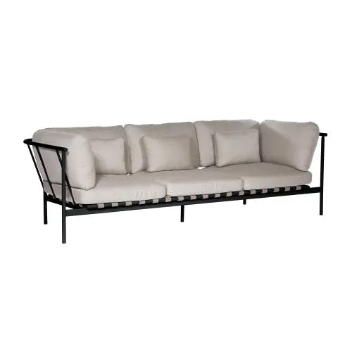 Barlow Tyrie Around Deep Seating Triple Module - Aluminum Arms | Forge Grey Aluminum Frame