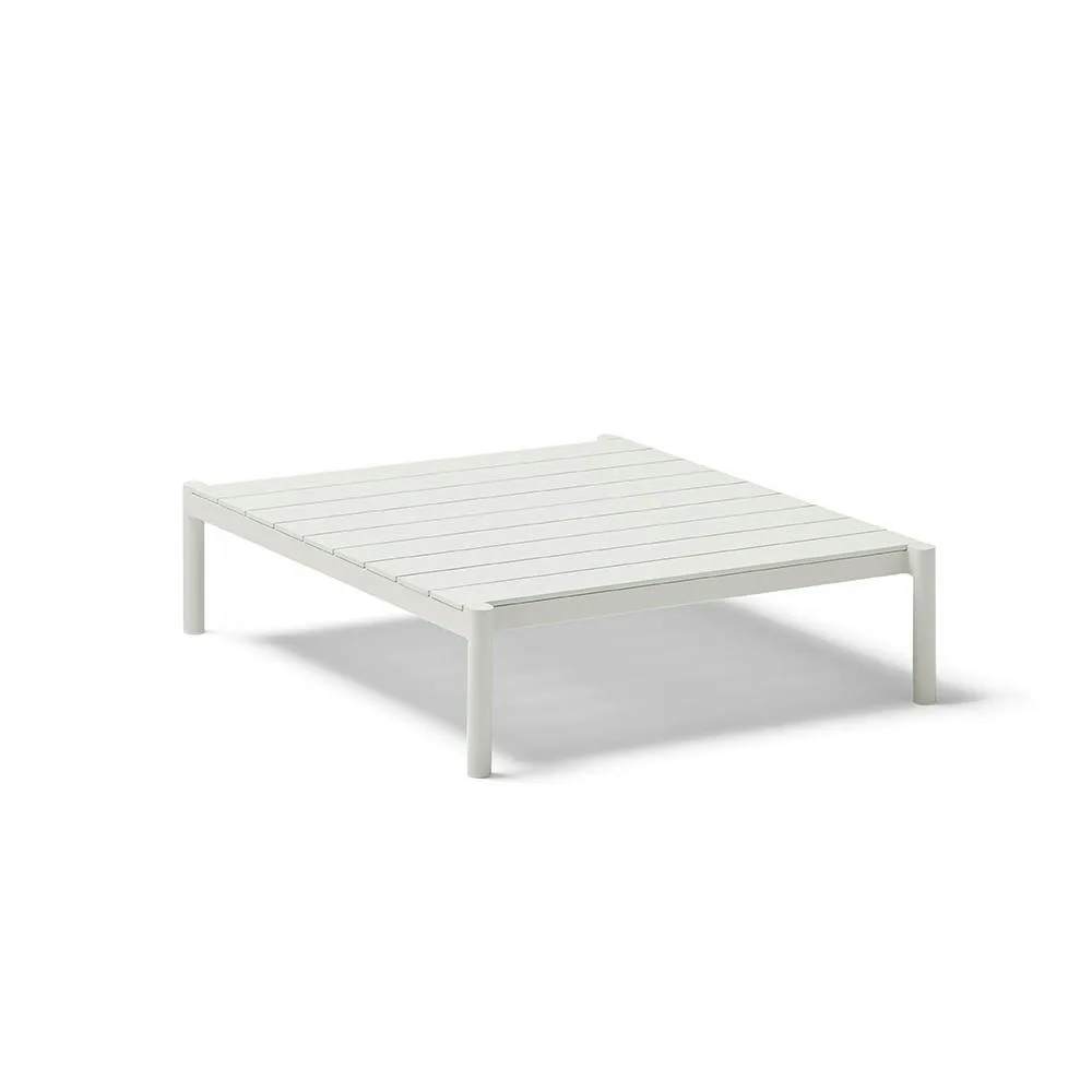 POINT Origin 41" Coffee Table | Mineral White Aluminum Frame