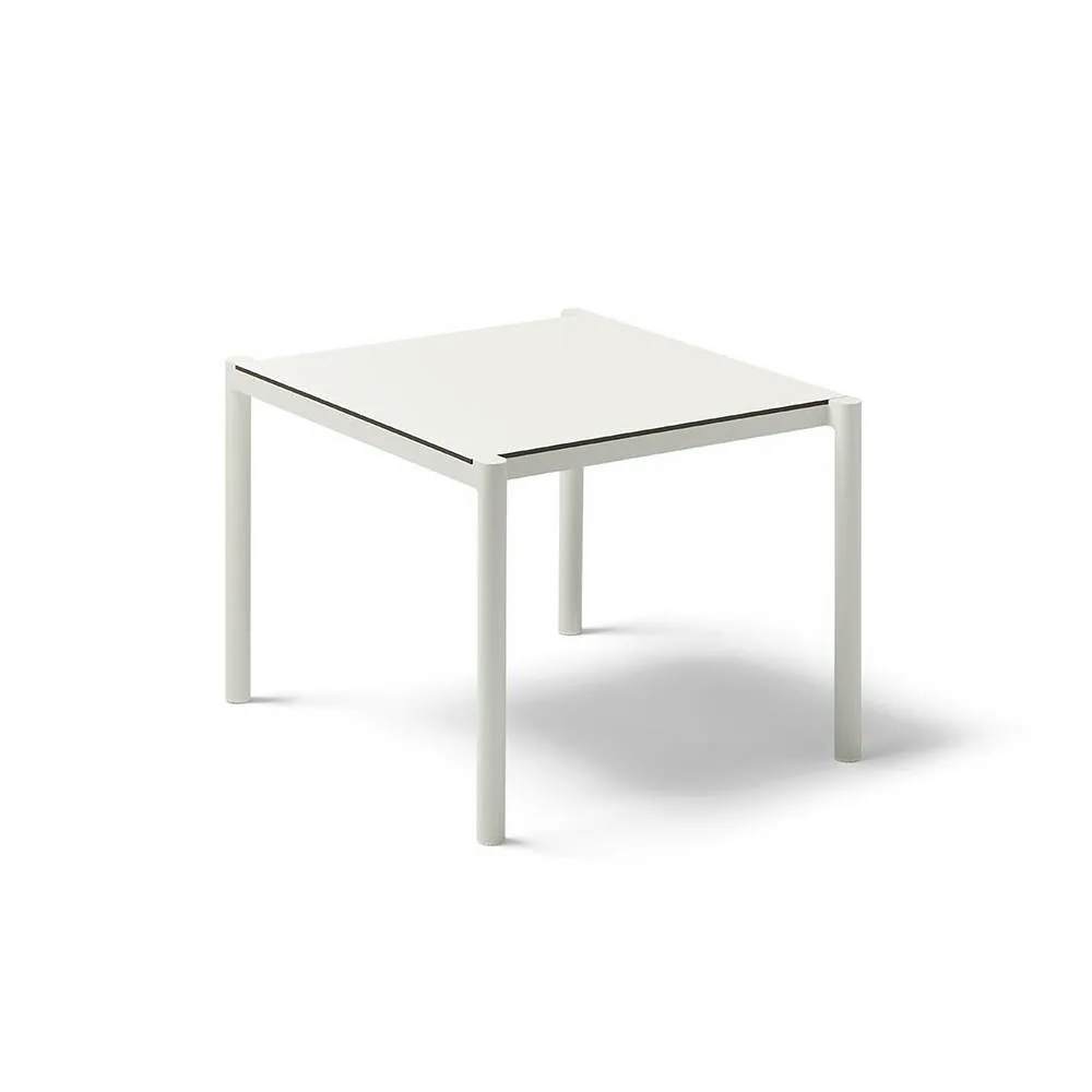 POINT Origin 38" Dining Table | Mineral White Aluminum Frame