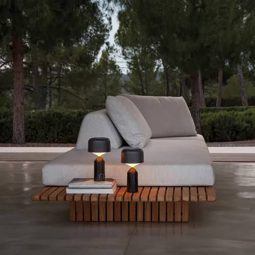 Gloster Deck Lounge Set | Pebble Small Table Lamps