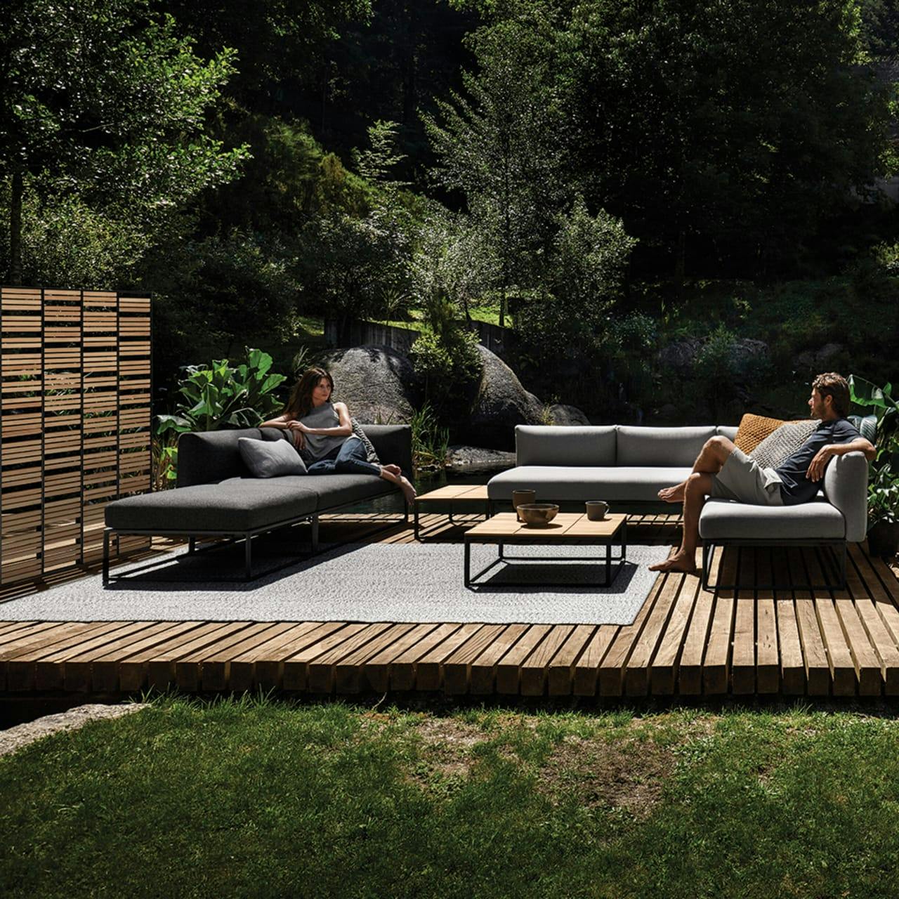 Gloster Maya Outdoor Modular Lounge Collection | Straight Screen
