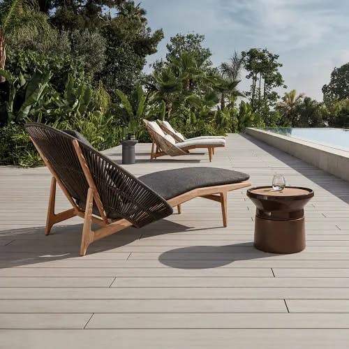 Gloster Bora Loungers | Coso Side & Coffee Table
