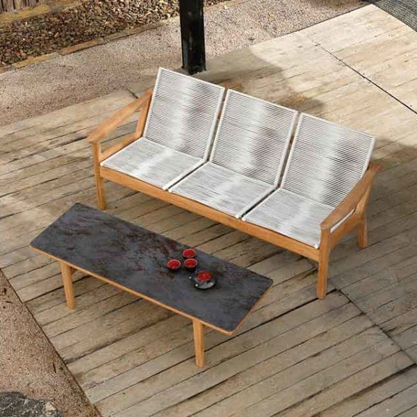 Barlow Tyrie Monterey 3-Seater Sofa with 59" Ceramic Top Coffee Table