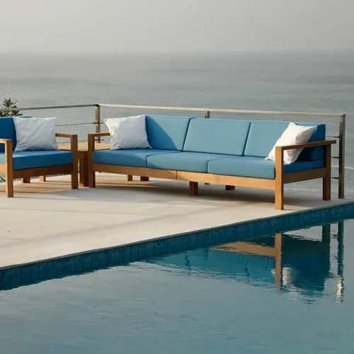 Linear Armchair  and 3-Seater Settee | Linear Side Table