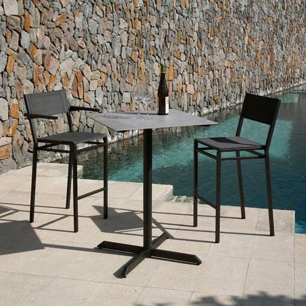 Barlow Tyrie Equinox | Painted High Dining Carver and High Dining Side Chair with Pub Pedestal Table