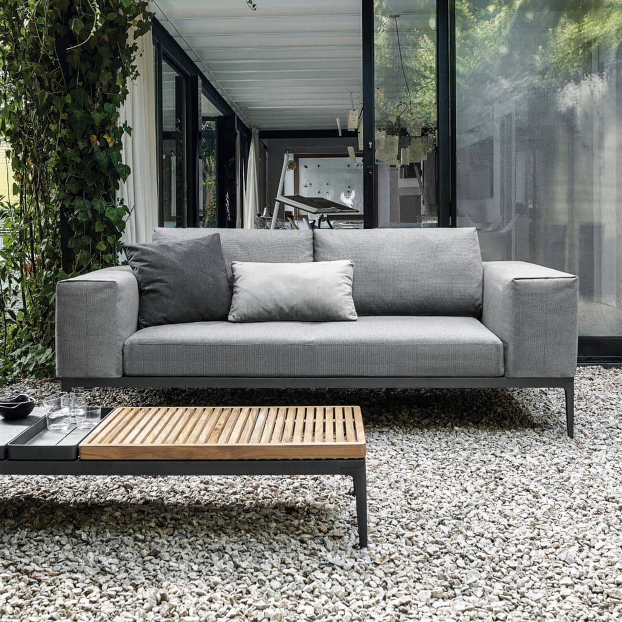 Grid Sofa | Grid Ceramic Coffee Table