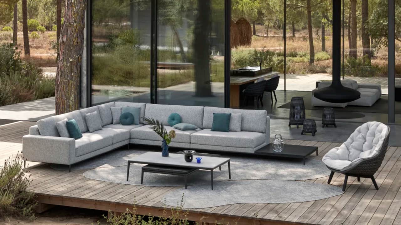 Zendo Sense Modular Deep Seating, Coffee Tables, Lounge Chair