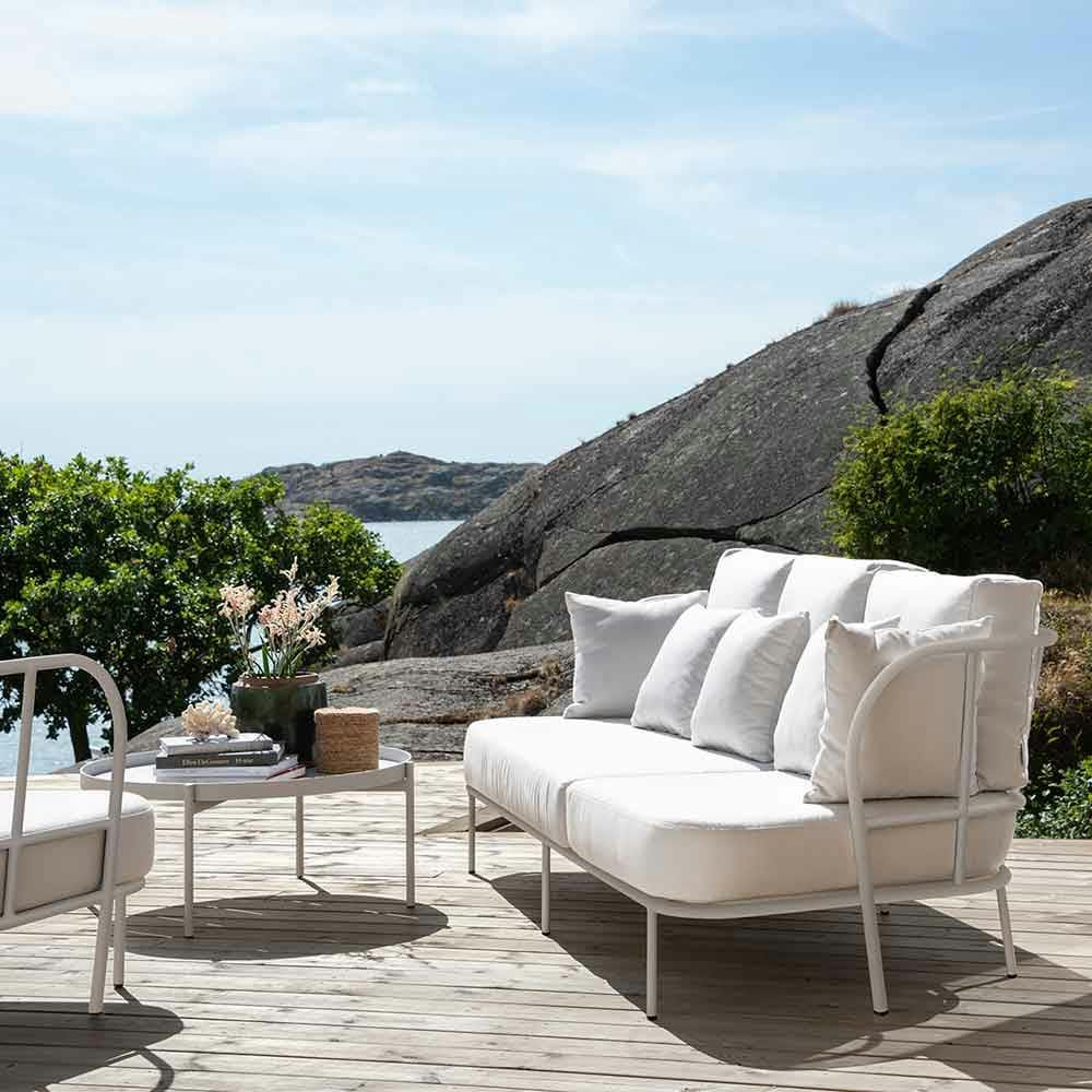 basking in the sun: salto sofa, lounge chair and lounge table