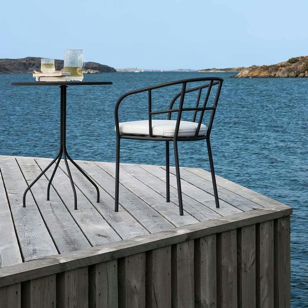 seaside happy hour: salto dining chair and dining table (wine not included)