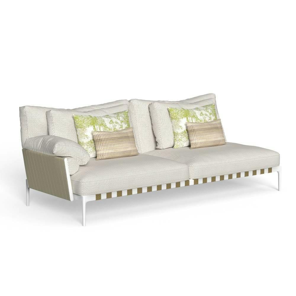 White Beige Cushions | White Frame | Ecru and Dove Belts