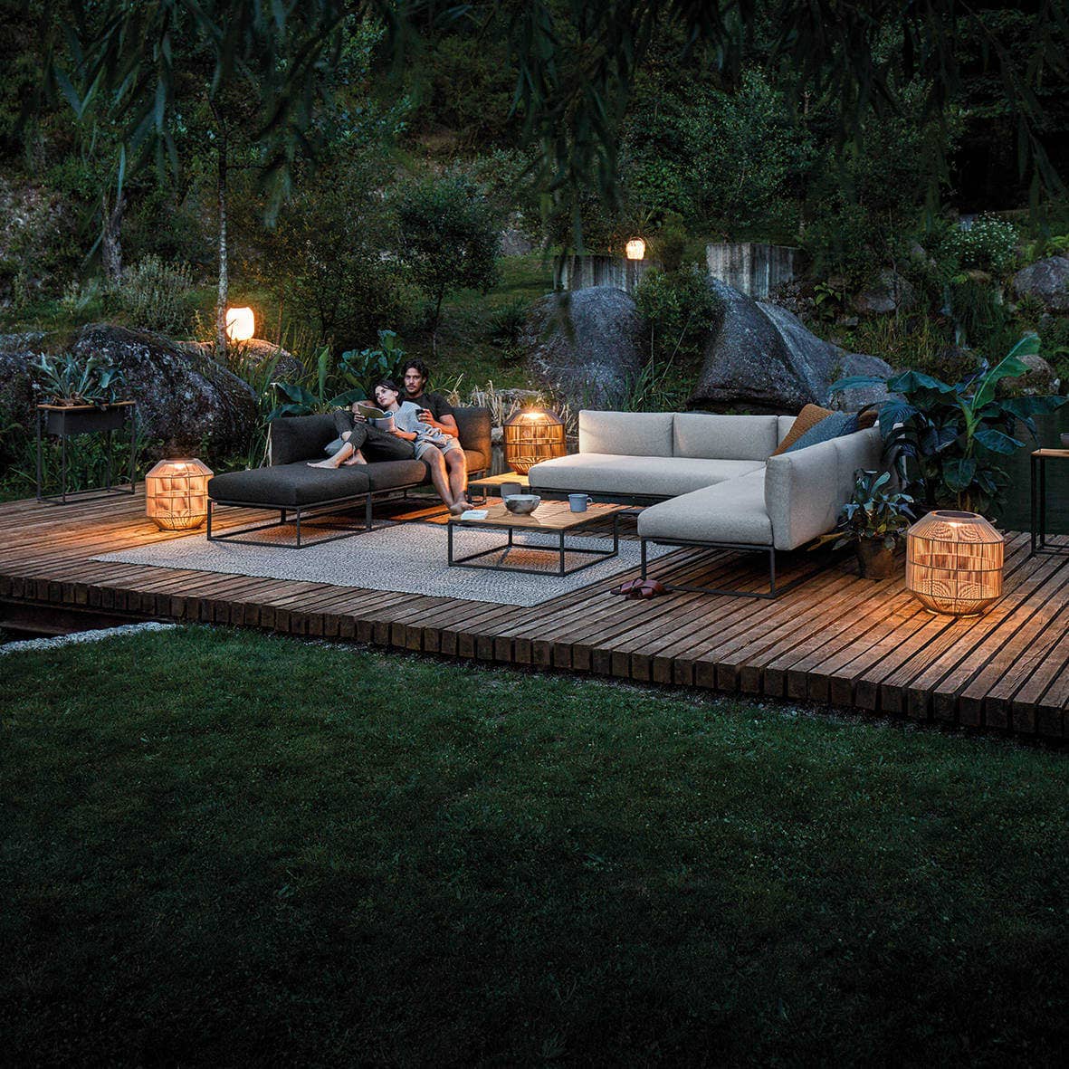 Gloster Maya Outdoor Modular Lounge Collection | Ambient Nest Outdoor Lights