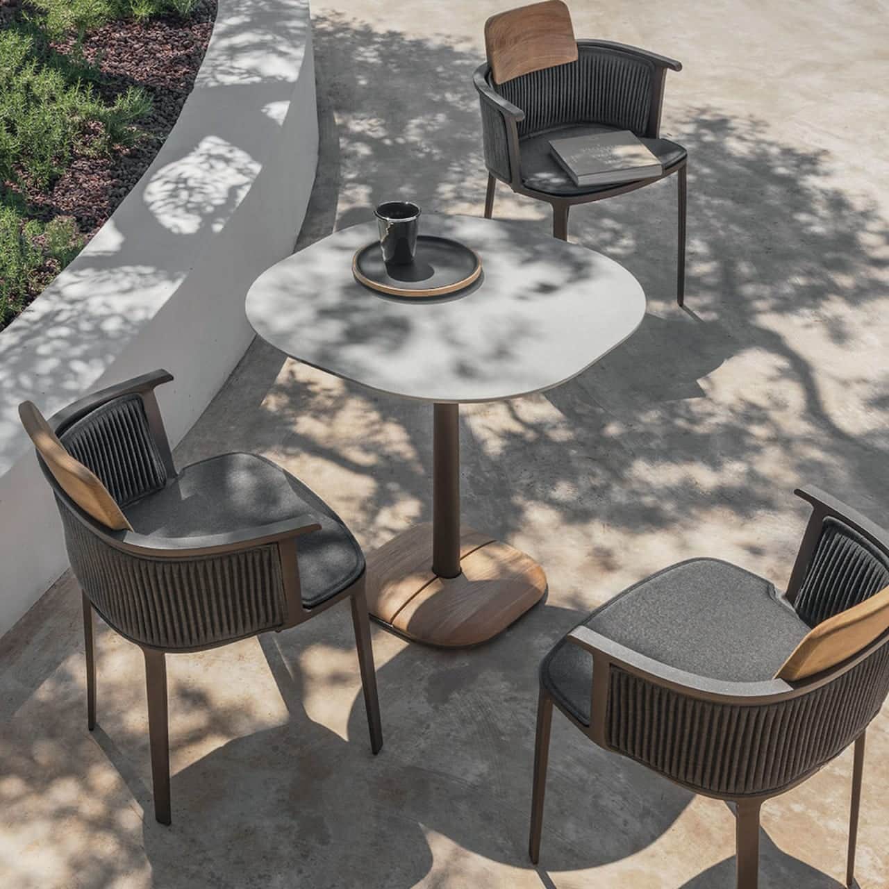 optional pleated soft backs and seat cushions shown