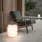 all-day relaxation: bay lounge chair with cocoon ambient lantern