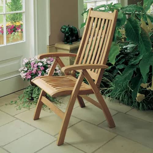 Barlow Tyrie Ascot Folding High-Back Recliner