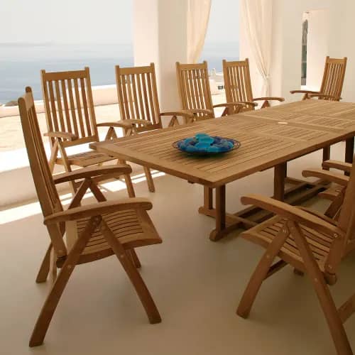 Barlow Tyrie Ascot Teak Folding Carver Armchairs