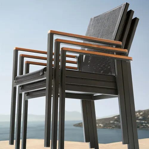 Barlow Tyrie Aura Stacking Armchairs