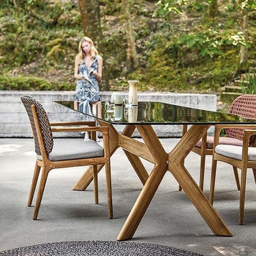 Kay Dining Armchair | X-Frame Dining Table