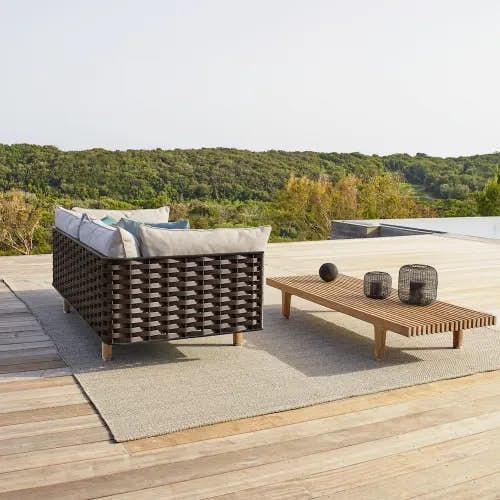 SEALINE | 2-Seater and Teak Coffee Table