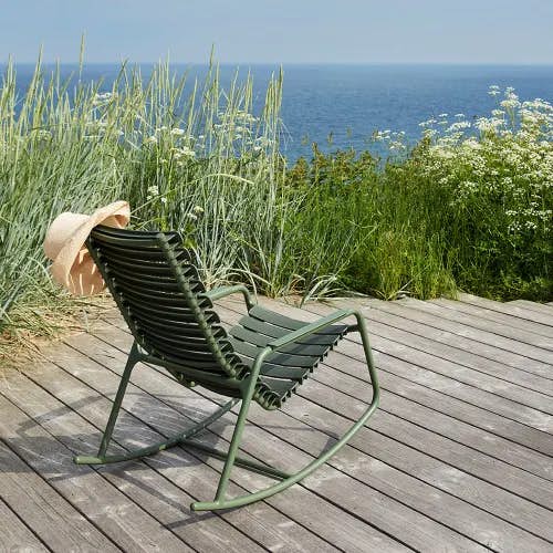 ReClips Rocking Chair | Olive Green Monochrome
