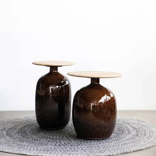 Gloster Blow 14" High Table Clay | Blow 17" Low Table Clay