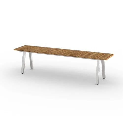 Stainless Steel Frame | Recycled Teak Seat