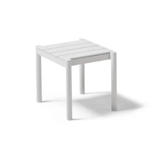 POINT Origin 20" Side Table | Mineral White Aluminum Frame