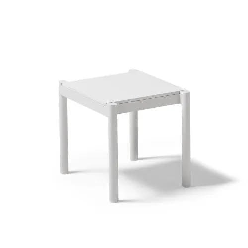 POINT Origin 20" Side Table | Mineral White Aluminum Frame