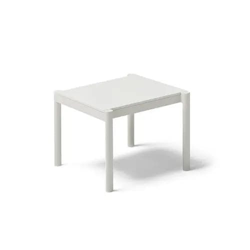 POINT Origin 24" Side Table | Mineral White Aluminum Frame