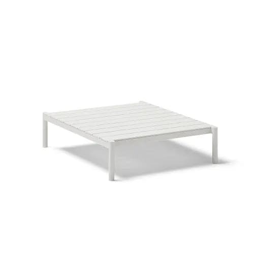 POINT Origin 41" Coffee Table | Mineral White Aluminum Frame