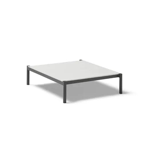 POINT Origin 41" Coffee Table | Gunmetal Grey Aluminum Frame