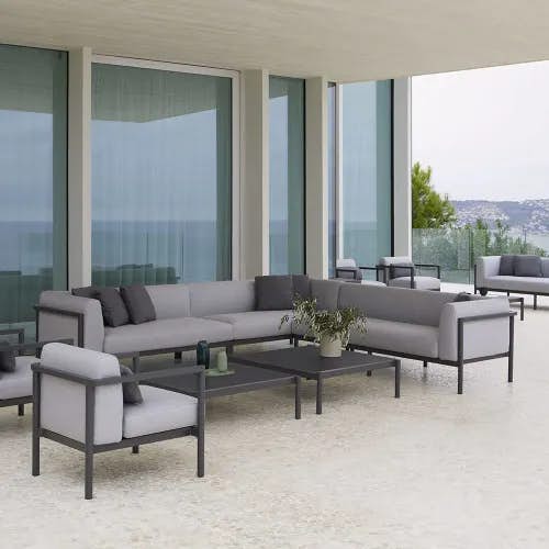 POINT Origin Lounge Chair, Sectional Sofas and 41" Coffee Table