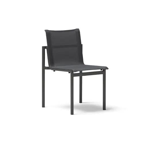 POINT Origin Side Chair | Gunmetal Grey Aluminum Frame