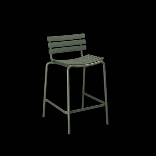 Houe ReCLIPS Counter Chair | Olive Green Lamellas
