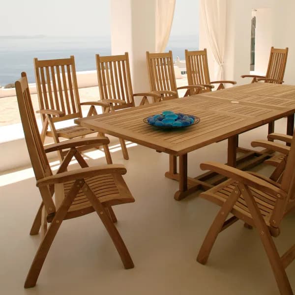 Barlow Tyrie Ascot Teak Folding Carver Armchairs