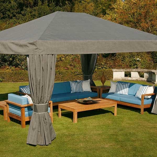 Barlow Tyrie Linear 3-Seater and 2-Seater Settee with Linear Armchair and 59" Coffee Table