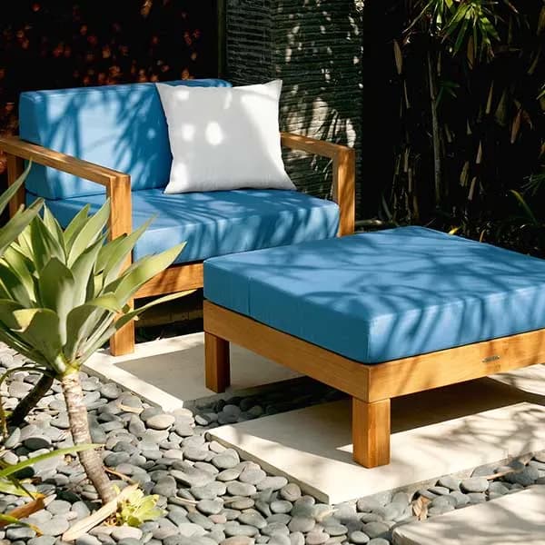 Barlow Tyrie Linear Armchair and Ottoman