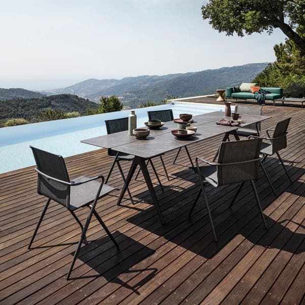 Gloster Ryder Dining Armchairs | Split Dining Table