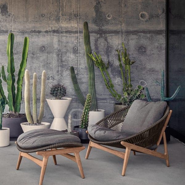 Gloster Bora Lounge Chair & Ottoman