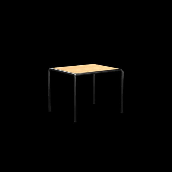 Houe Avanti 38" Dining Table | Black Powder-Coated Steel Frame | Pine Wood Top