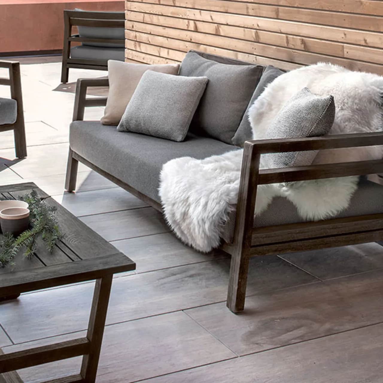 costes 3-seater sofa w/ costes lounge armchair and costes 39" coffee table