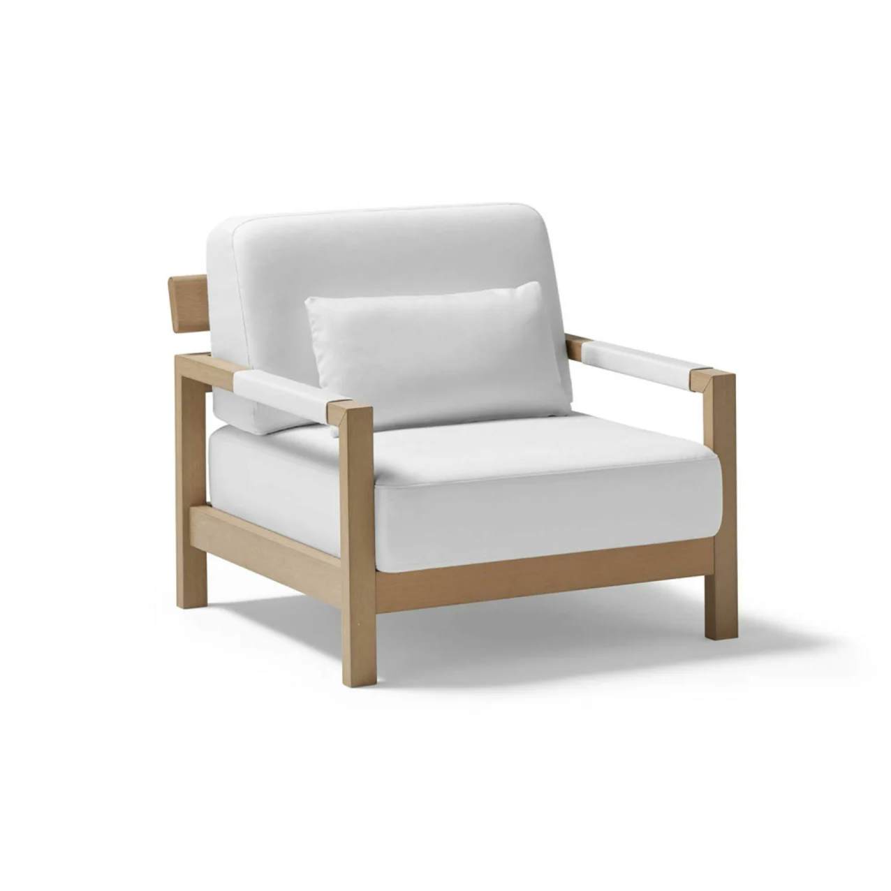 POINT Kubik Lounge Chair | TechTeak Frame | White Polyurethane Foam Cushions