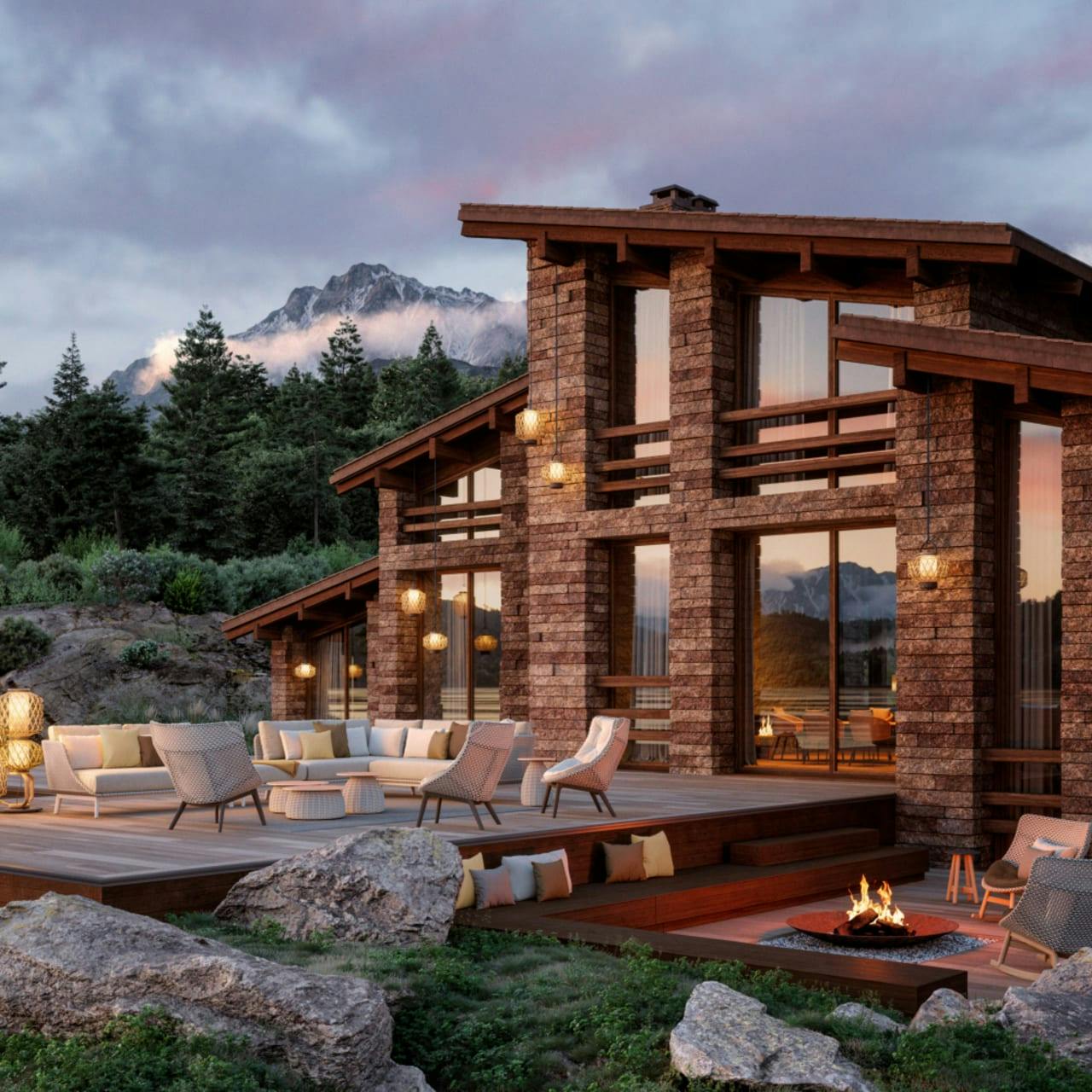 MBRACE Lounge at a Mountain Retreat