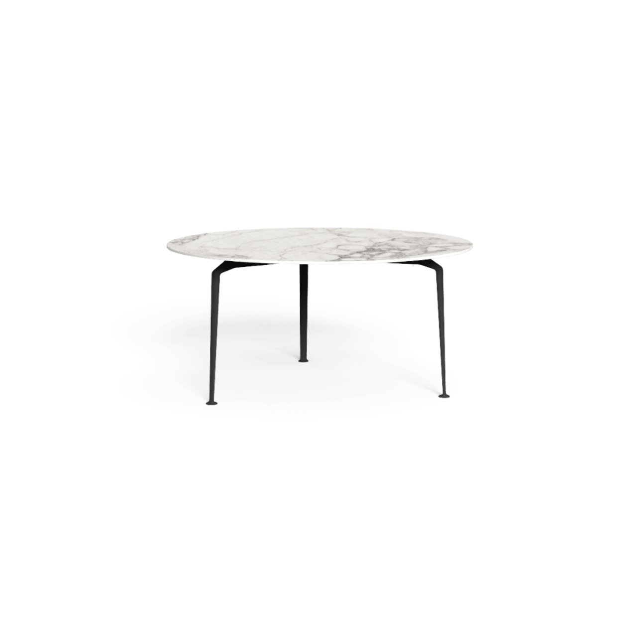 Graphite Aluminum | Calacatta Gres Table Top