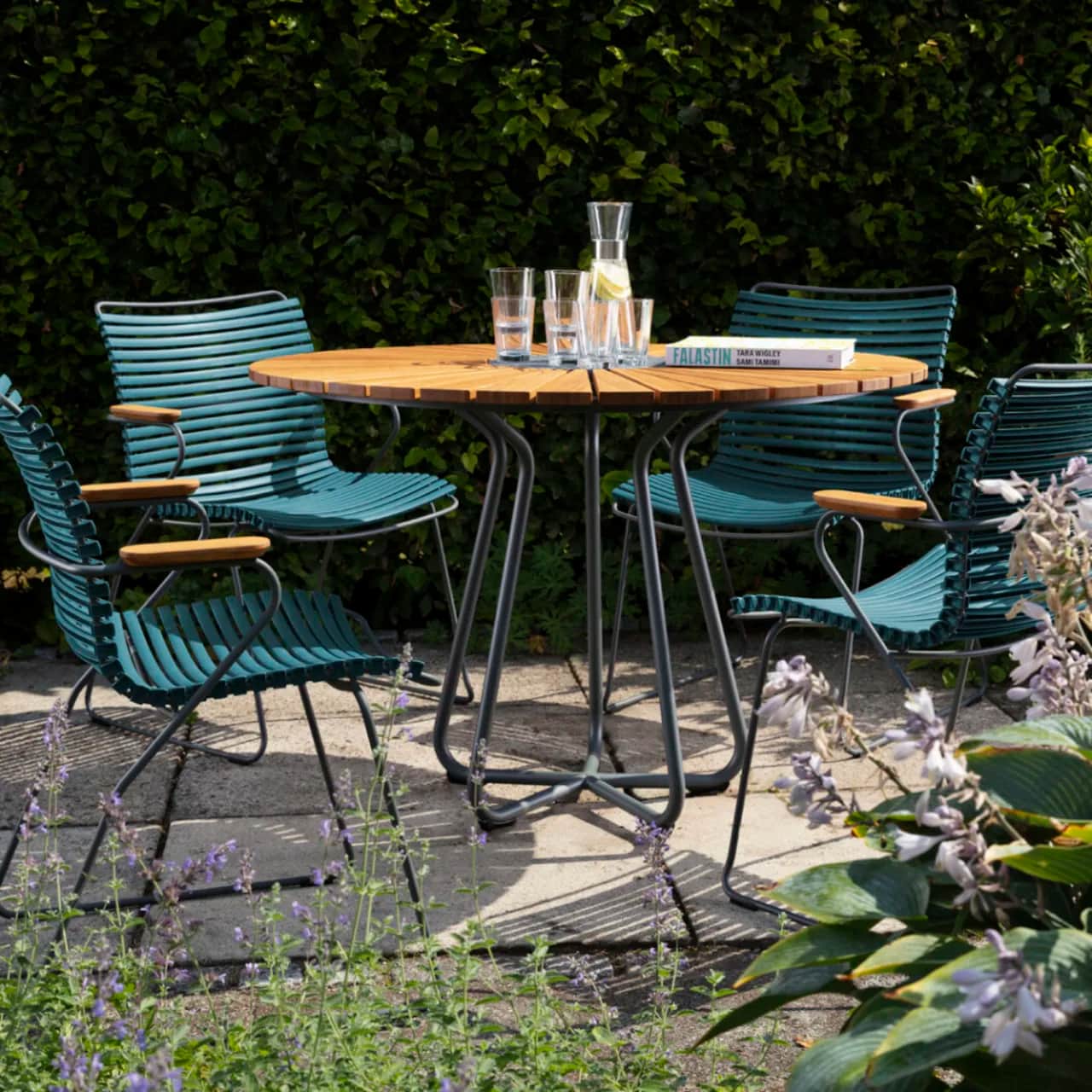 Houe Click Dining Armchairs | Circle 43" Dining Table