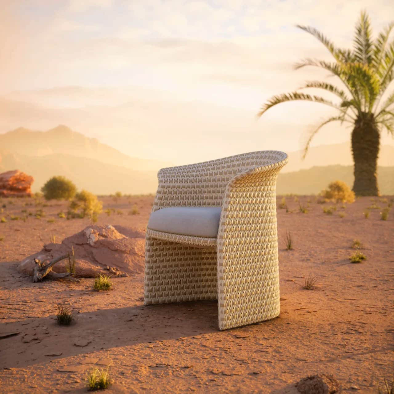 DEDON FLLAIR Armchair | Fiber: Sahara
