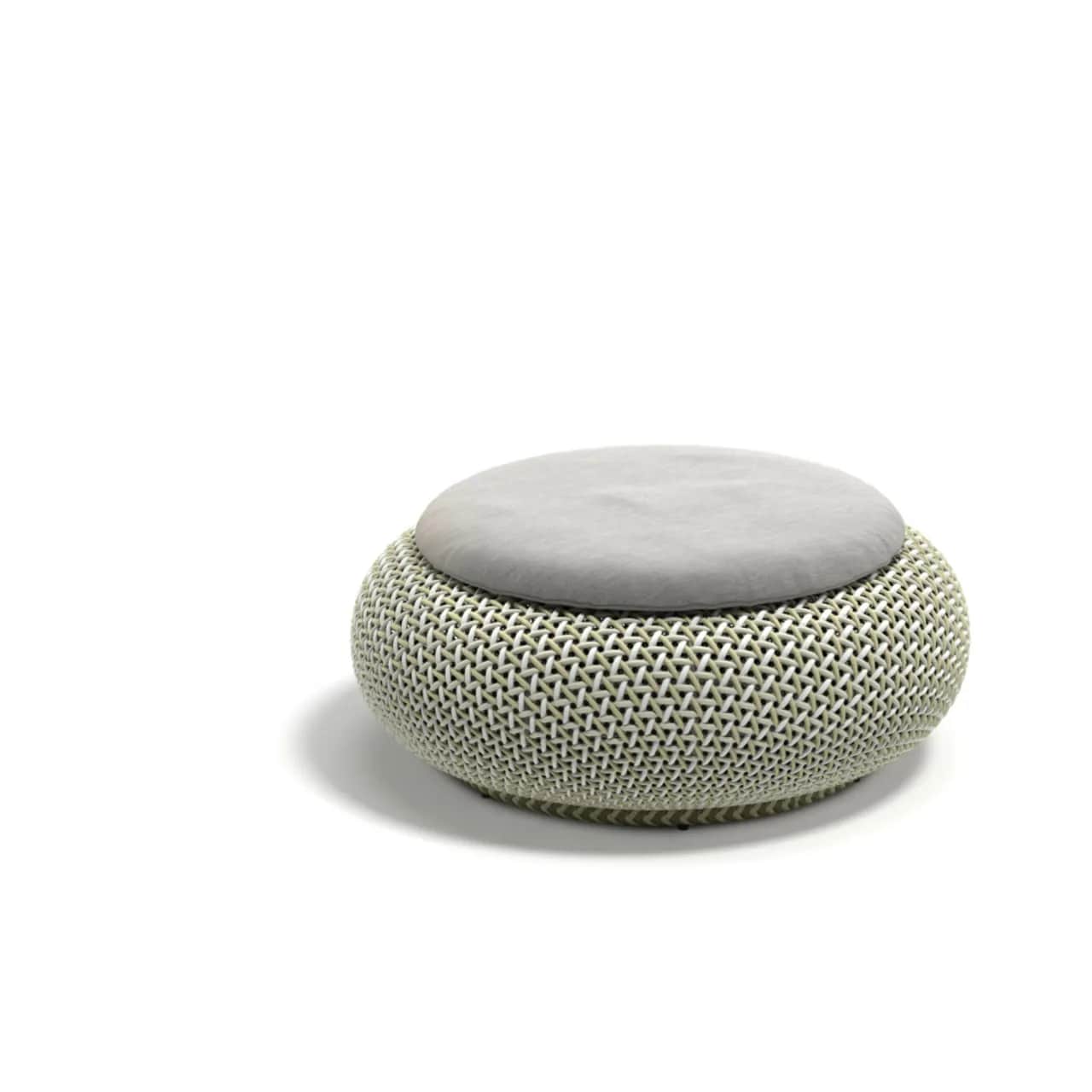 DEDON ATOLO Footstool | Fiber: Spring Mist