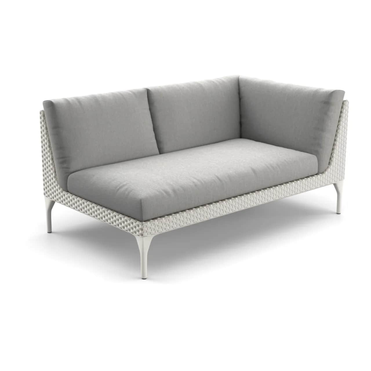 Woven Fiber Mystique Dusk | Frame Powder Coated Aluminum Lipari | Cushions (Back and Seat included)