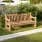 Barlow Tyrie Rothesay 72" Teak Garden Bench with Optional Bronze Plaque
